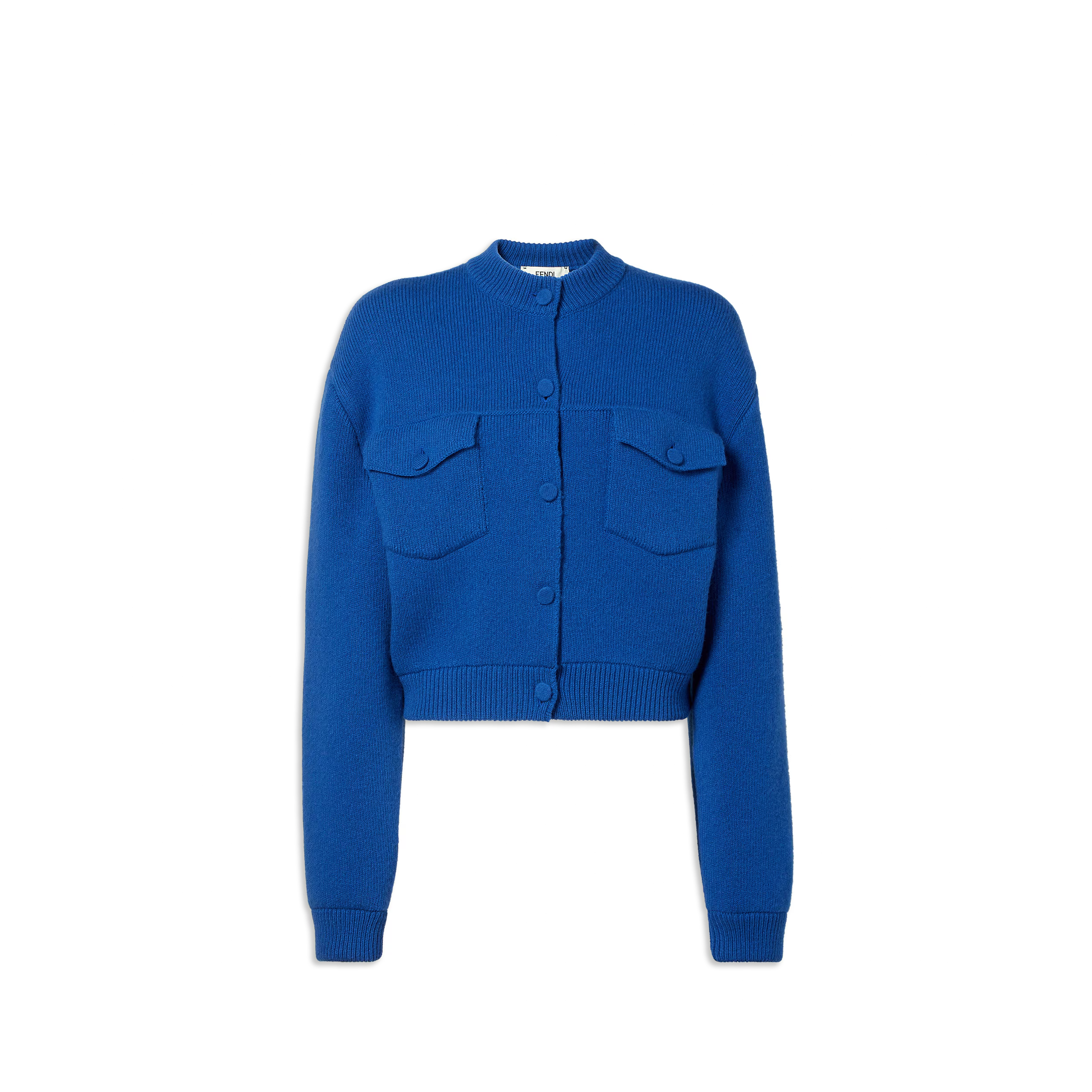 FENDI JACKET BLUE WOOL JACKET FZJ600AYM2F1UKI